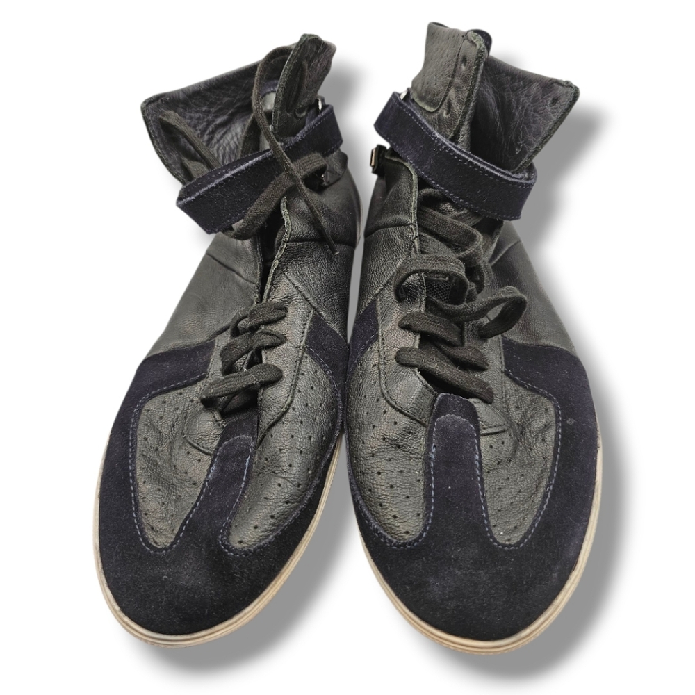 Burberry Black and Gray High-Top Sneakers